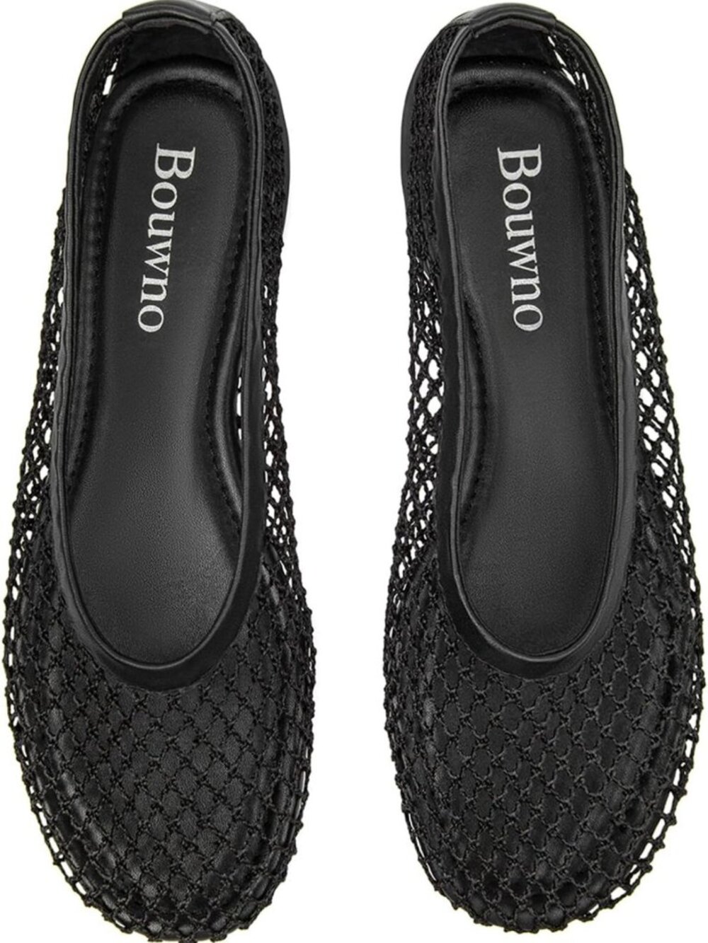 Comfy Mesh Ballet Flats for Women - Slip-On Round Toe Casual Ballerina Shoes
